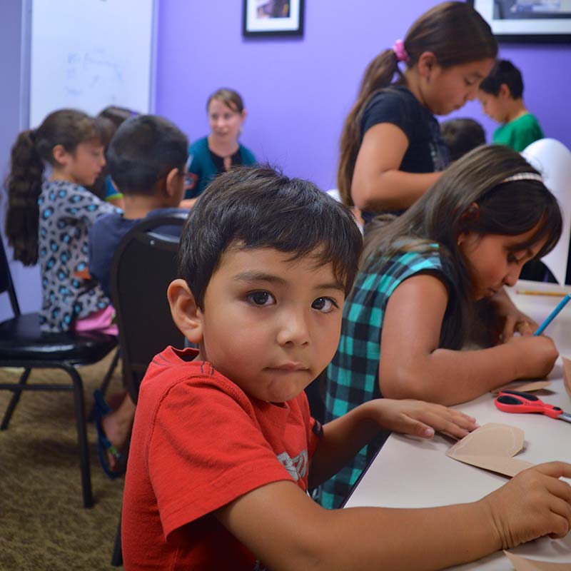 Children in classroom at La Escuelita Preschool